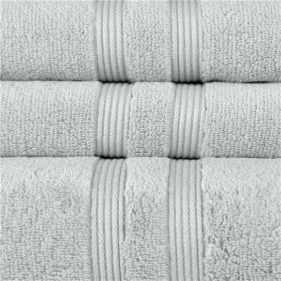 Performance Solid Bath Towel, 54" x 30", Soft Silver - Picture 4 of 7